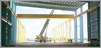 View of Overhead Crane at Entec Caterpillar in Reynosa