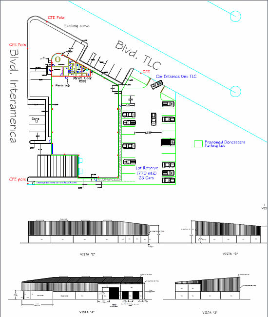 Layout Drawing of 58,000 sqft Spec Building in Ramirez, Tamaulipas