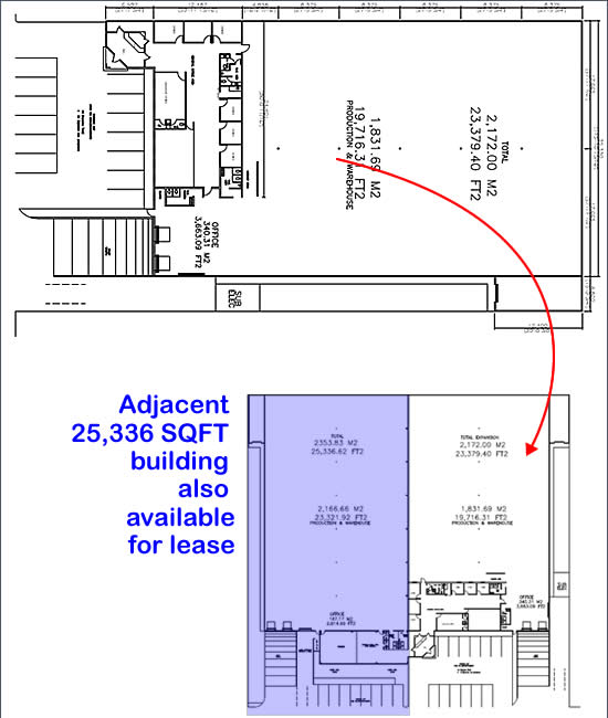 Layout Drawing of 58,000 sqft Spec Building in Ramirez, Tamaulipas