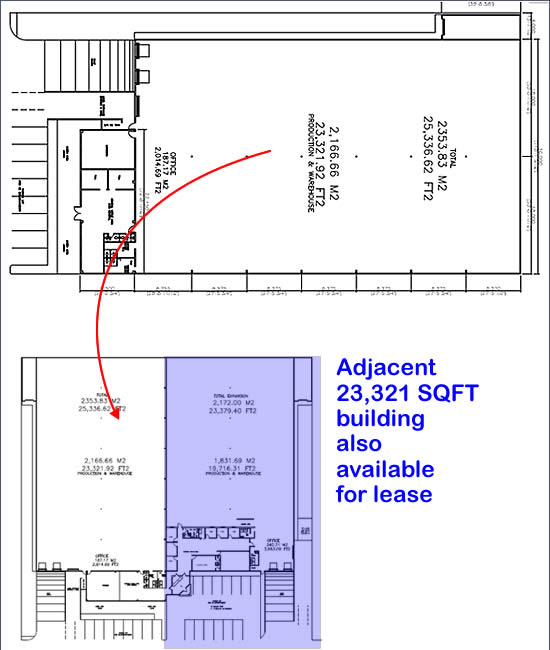 Layout Drawing of 58,000 sqft Spec Building in Ramirez, Tamaulipas