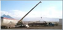 Unloading of American Steel Structure
