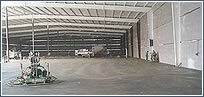 Laser leveled concrete floors