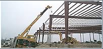 Placement of prefab concrete walls  CINL's 143,000 Spec Building in Apodaca, N.L.