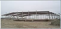 Steel frame work at  CINL's 143,000 Spec Building in Apodaca, N.L.