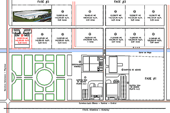 Layout and Distribution Drawing of Ramirez Industrial Park